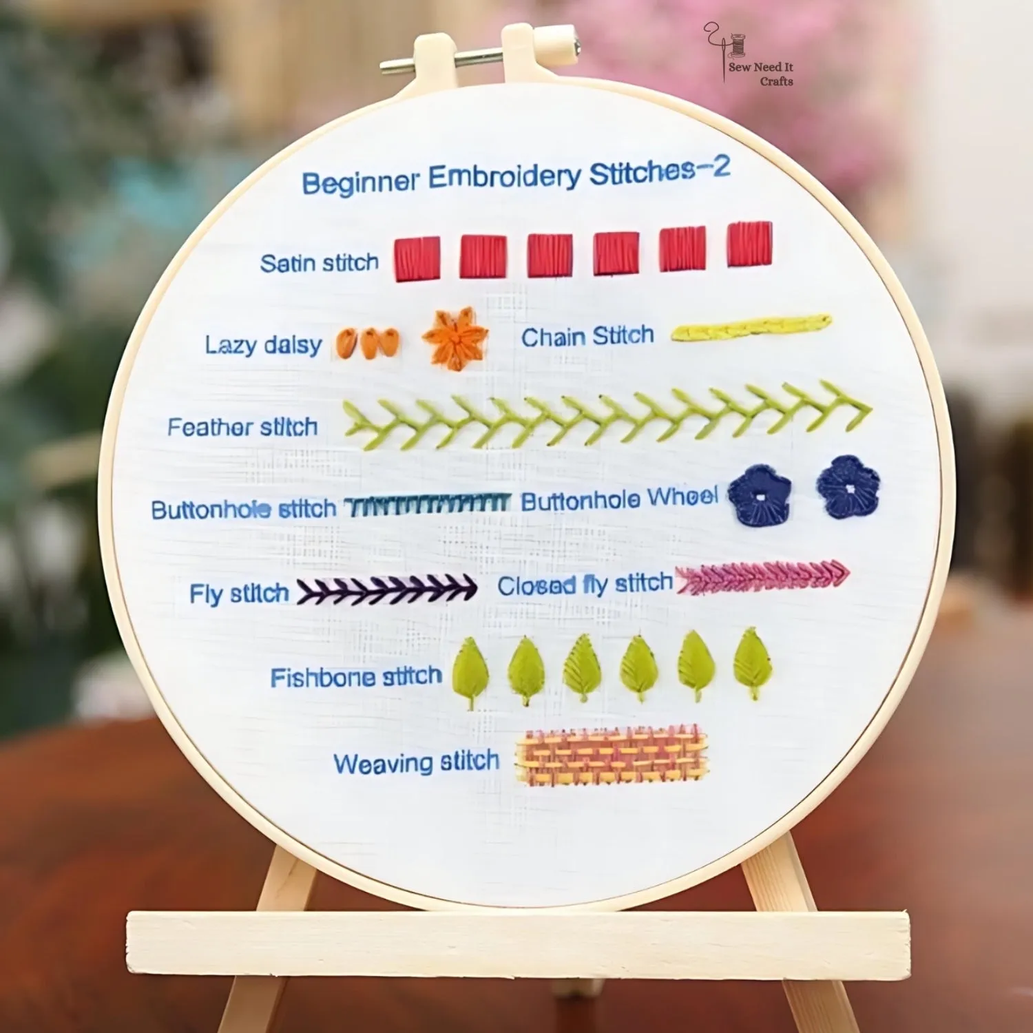 3 Piece Set Beginner DIY Modern Embroidery Kit Needle Point 1