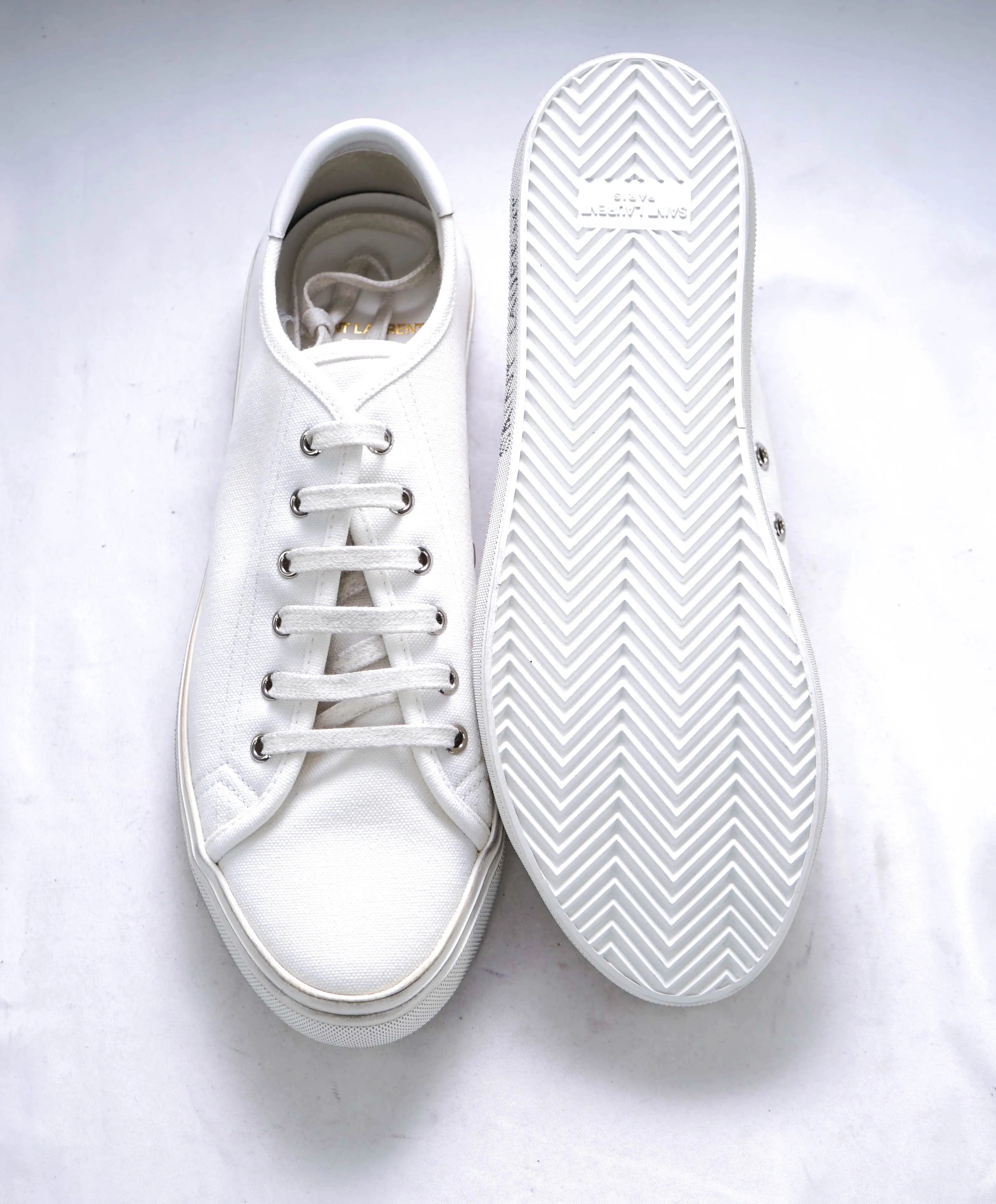 $750 SAINT LAURENT - *MALIBU* Sneakers White - 9 (42EU)