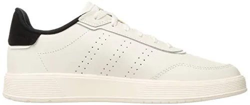 Adidas Men's Courtrook CWHITE/CBLACK Tennis Shoe-8 Kids UK (FZ2949)