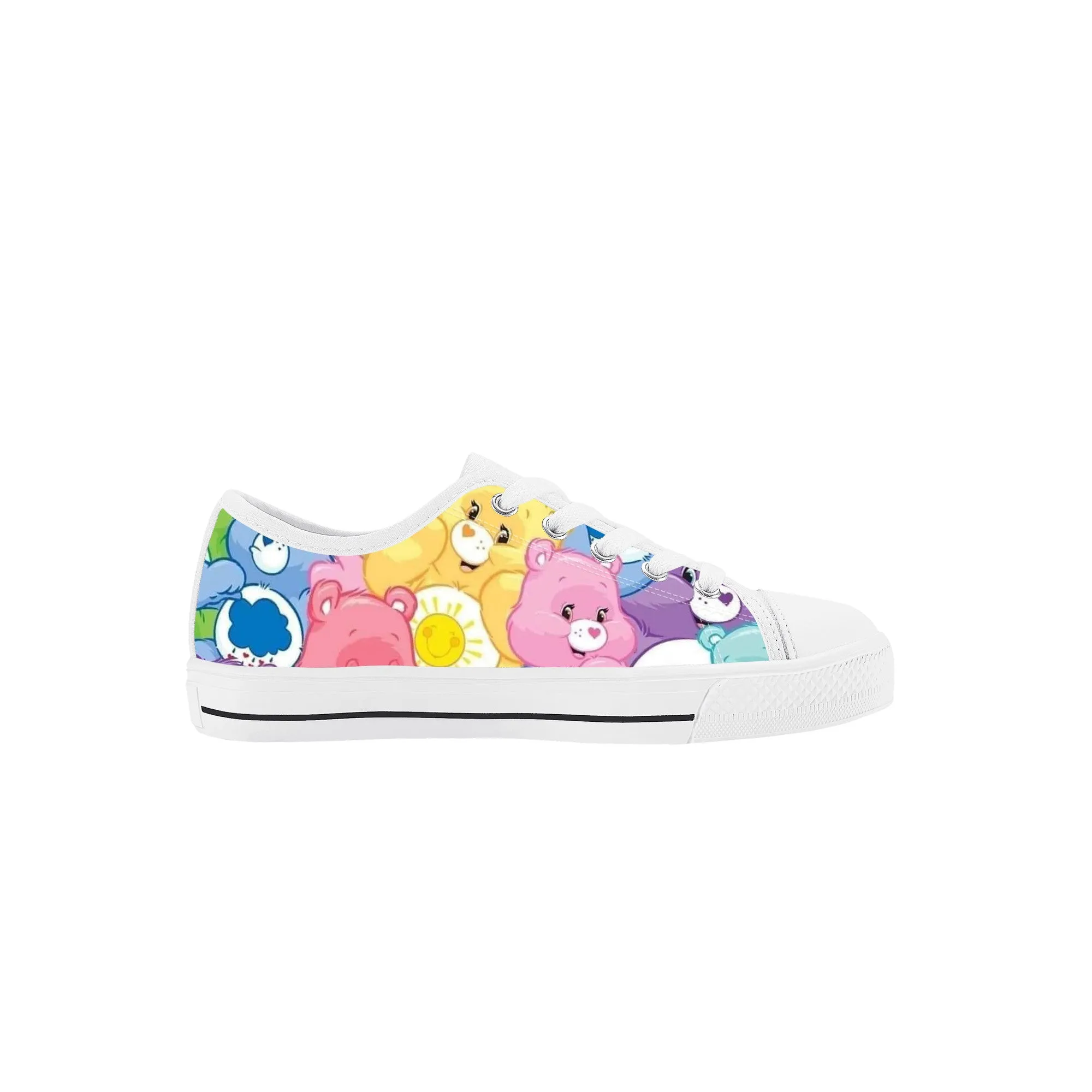 Adorable Bear Kids Low Top Canvas Shoes
