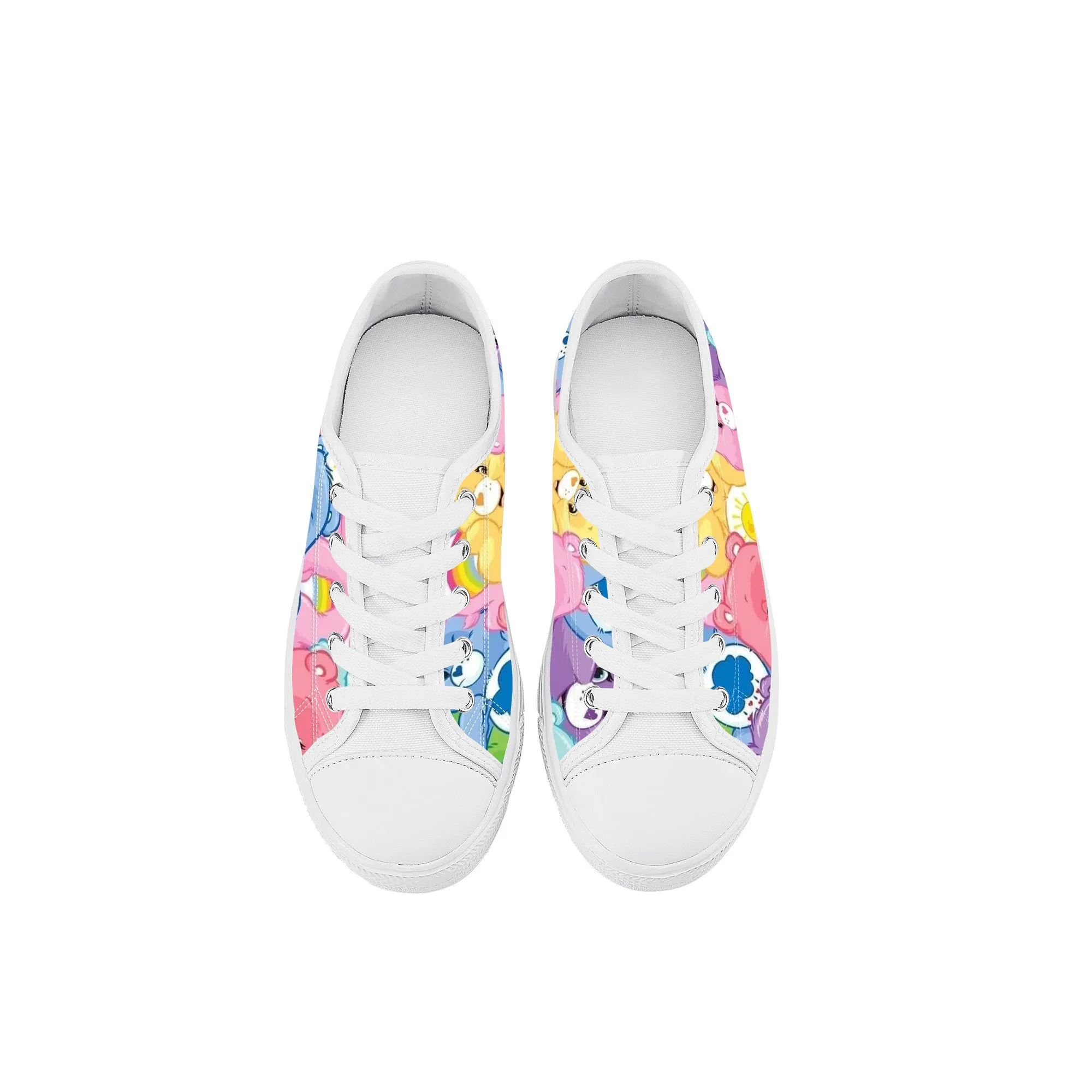 Adorable Bear Kids Low Top Canvas Shoes