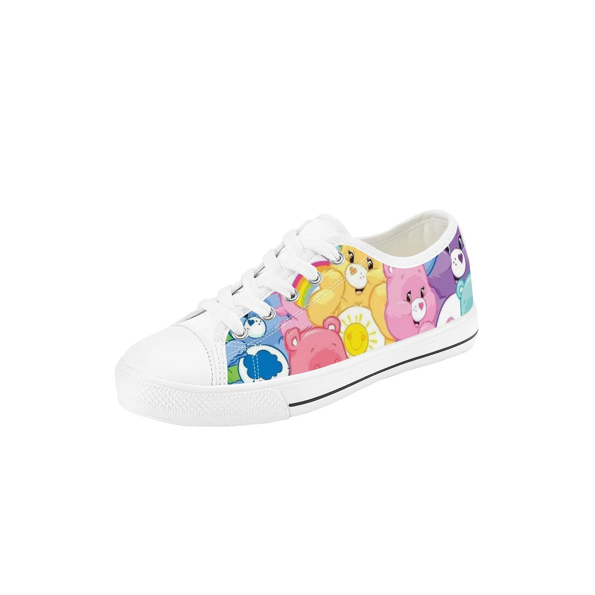 Adorable Bear Kids Low Top Canvas Shoes