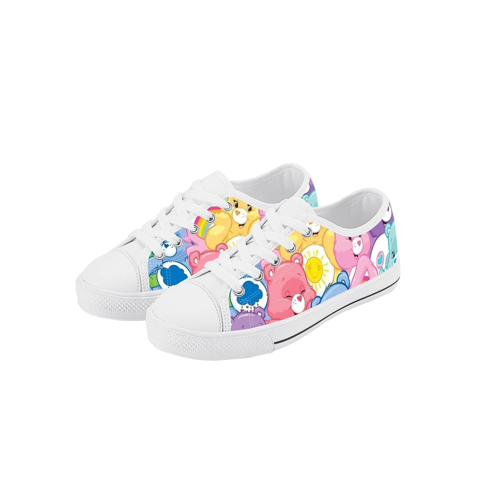 Adorable Bear Kids Low Top Canvas Shoes