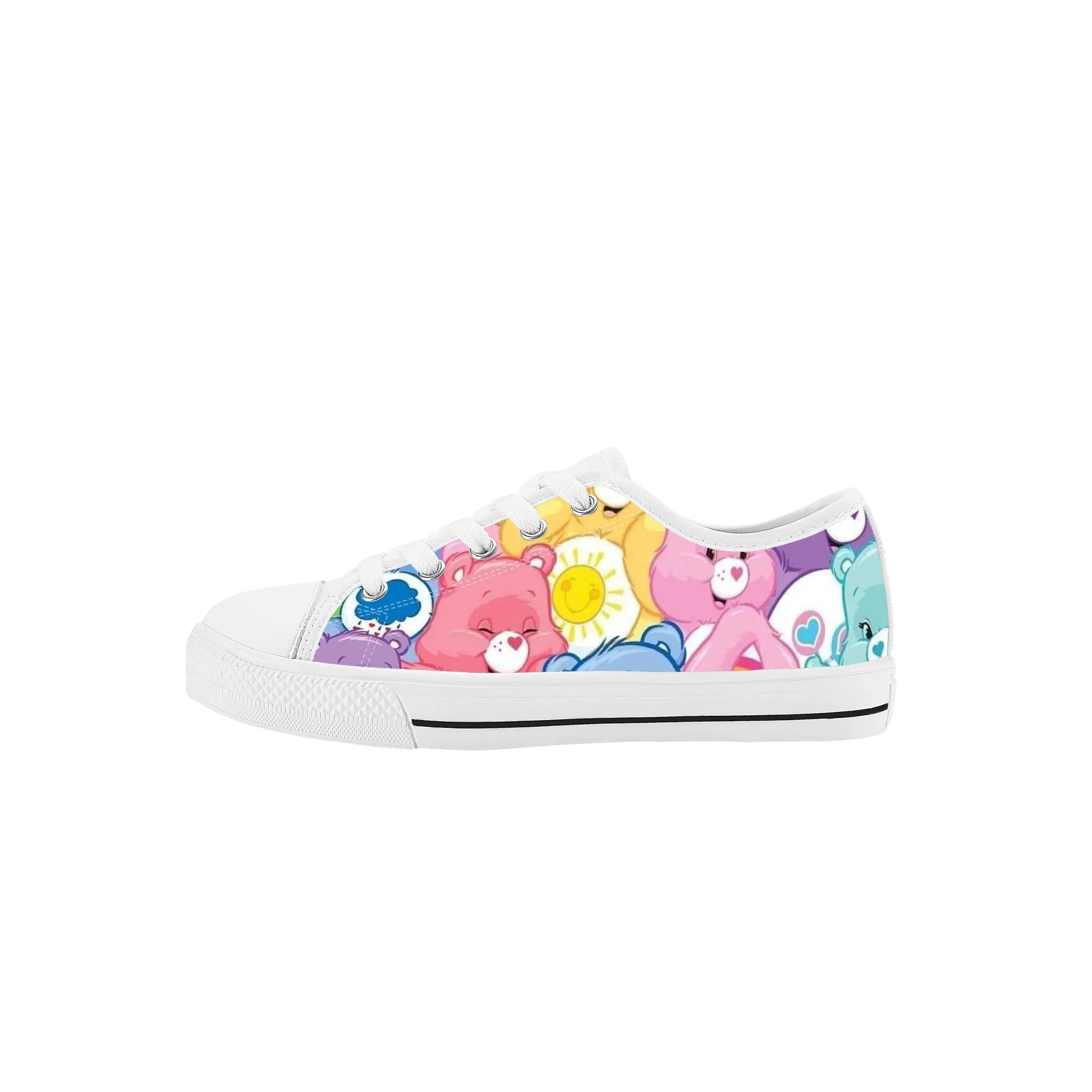 Adorable Bear Kids Low Top Canvas Shoes