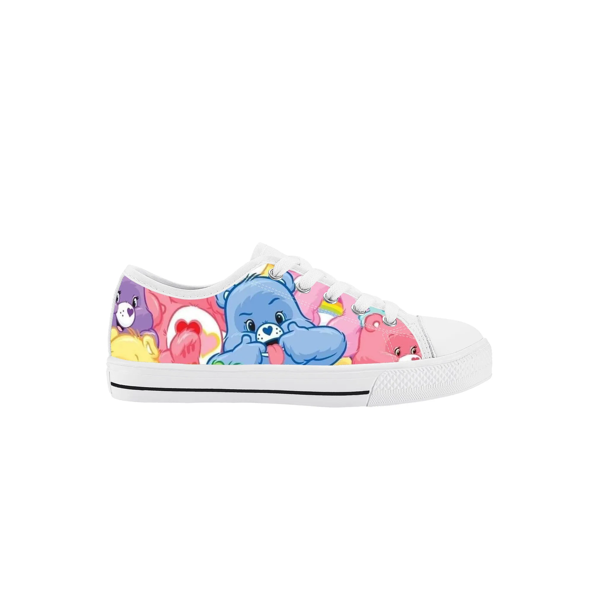 Adorable Bear Kids Low Top Canvas Shoes