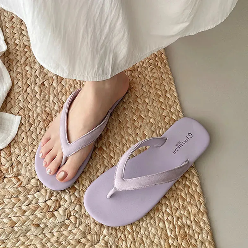 ADVBRIDGE  -  Summer Candy Color Women Slipper Fashion Slip On Ladies Casual Flip Flop Shoes Soft Flat Heel Outdoor Beach Slide New Woman