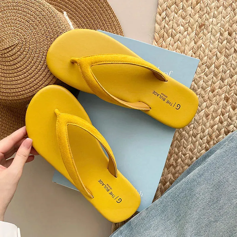 ADVBRIDGE  -  Summer Candy Color Women Slipper Fashion Slip On Ladies Casual Flip Flop Shoes Soft Flat Heel Outdoor Beach Slide New Woman