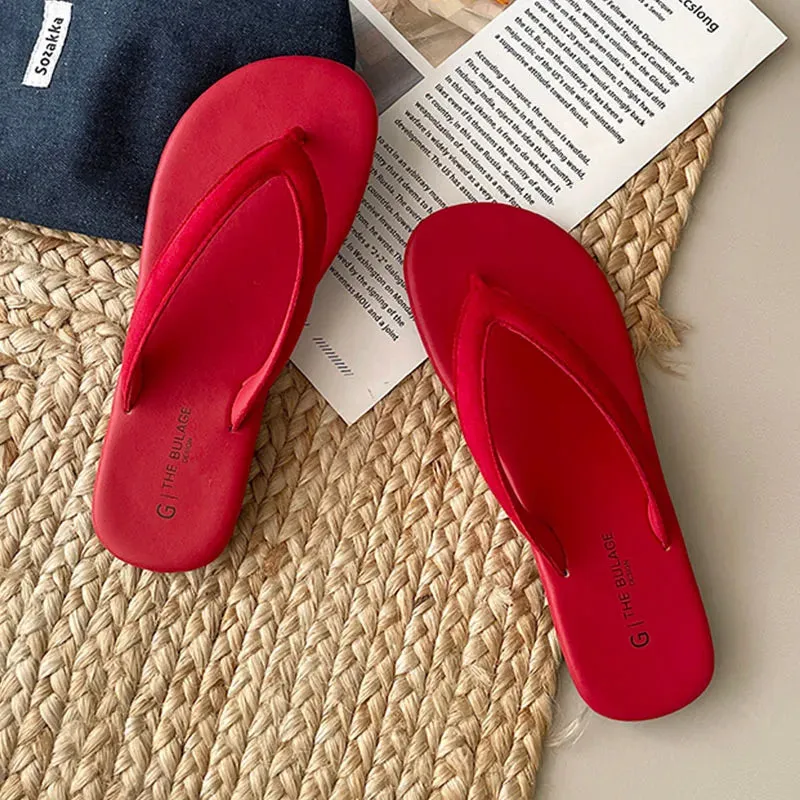 ADVBRIDGE  -  Summer Candy Color Women Slipper Fashion Slip On Ladies Casual Flip Flop Shoes Soft Flat Heel Outdoor Beach Slide New Woman