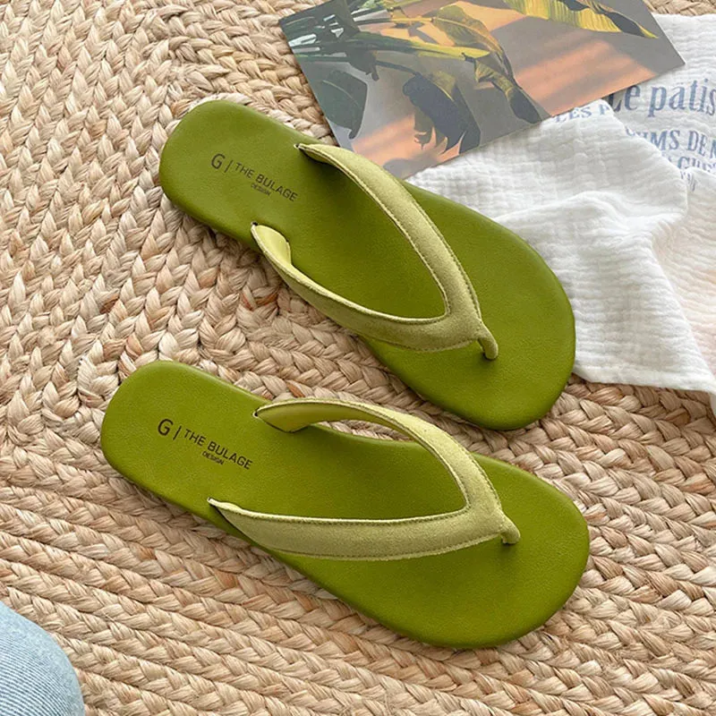 ADVBRIDGE  -  Summer Candy Color Women Slipper Fashion Slip On Ladies Casual Flip Flop Shoes Soft Flat Heel Outdoor Beach Slide New Woman