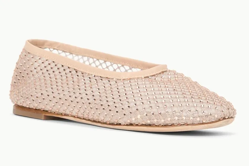 Alba Ballet Flat in Champagne | Staud