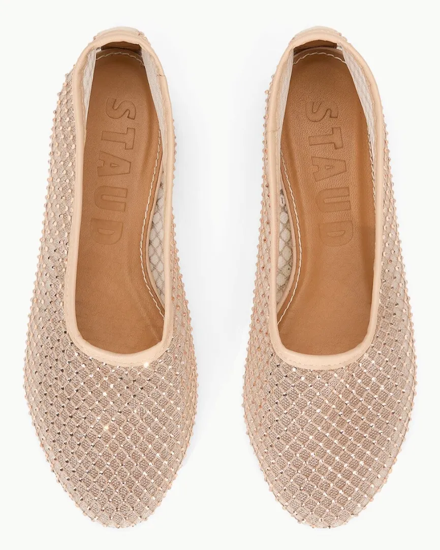 Alba Ballet Flat in Champagne | Staud