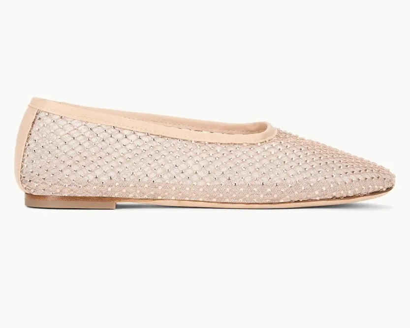 Alba Ballet Flat in Champagne | Staud