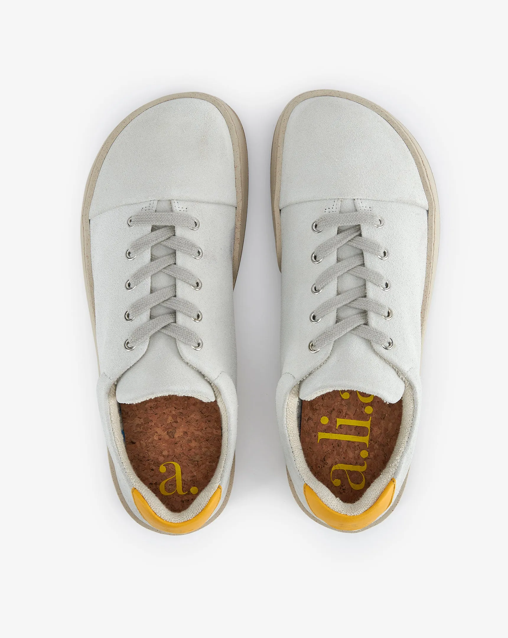 Asher Bio Leather Lace-Up Shoes | Antartica White
