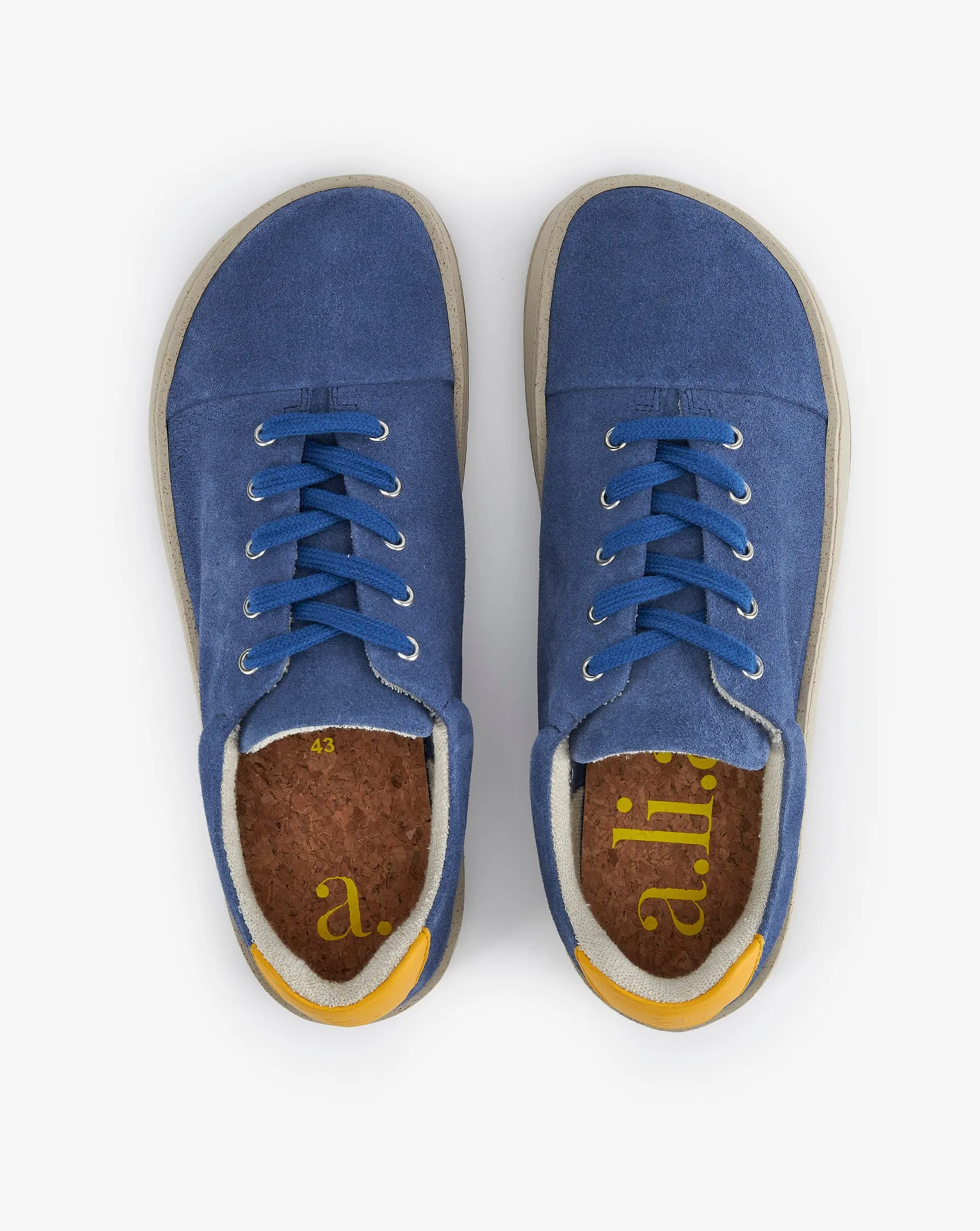 Asher Bio Leather Lace-Up Shoes | Navy