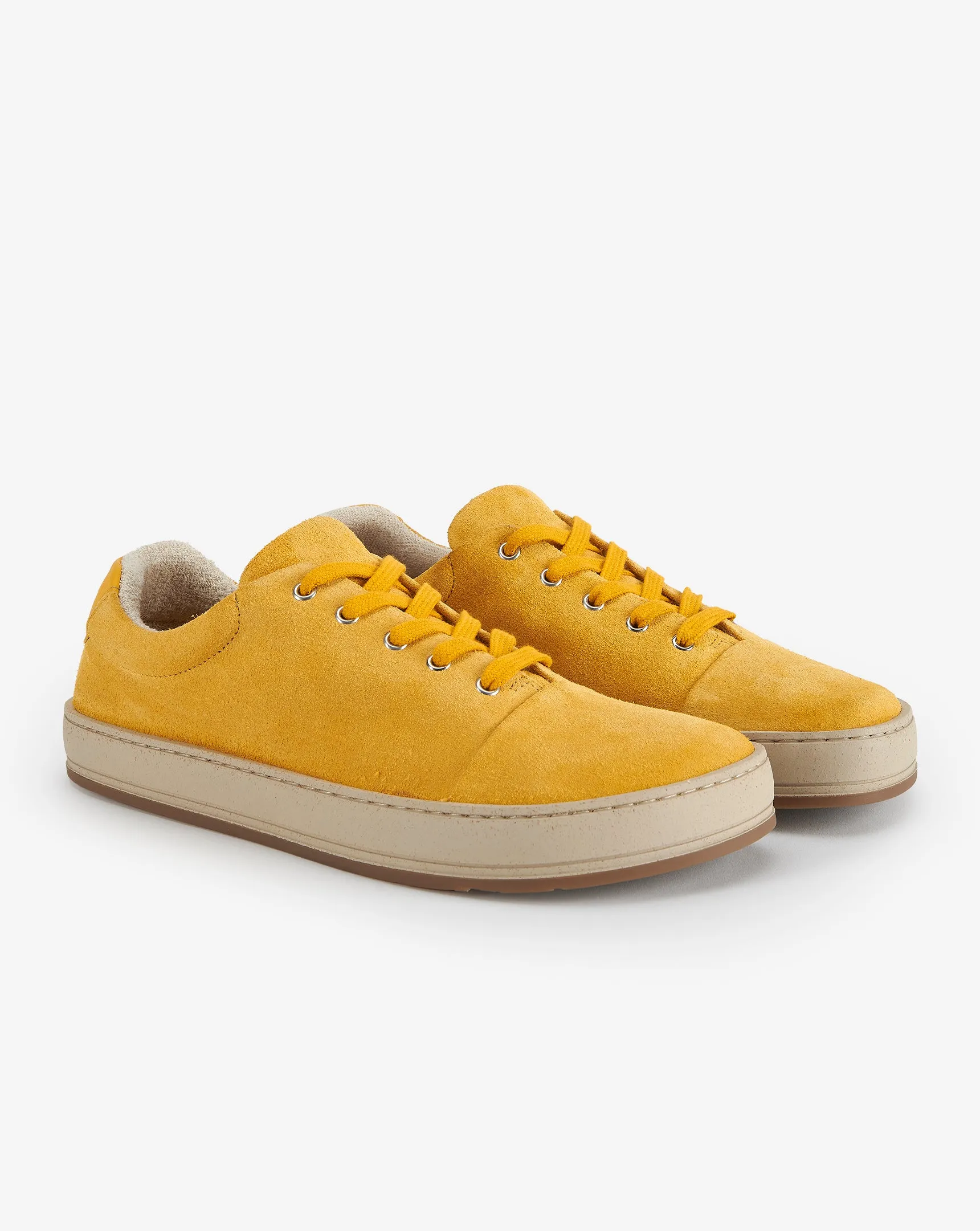 Asher Bio Leather Lace-Up Shoes | Yellow