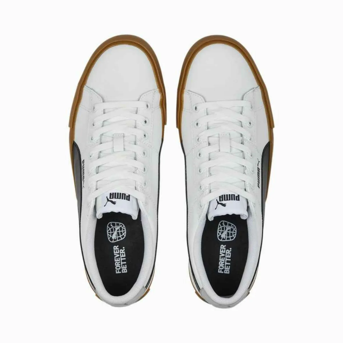 Bari Gum Sole Sneaker - White/Black