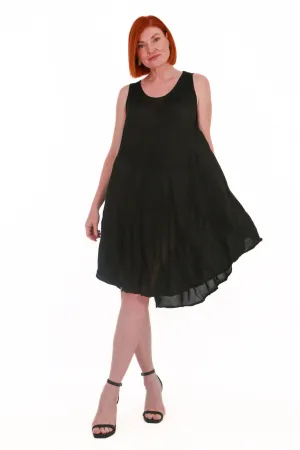 Beach Bunny sleeveless umbrella beach dress -black