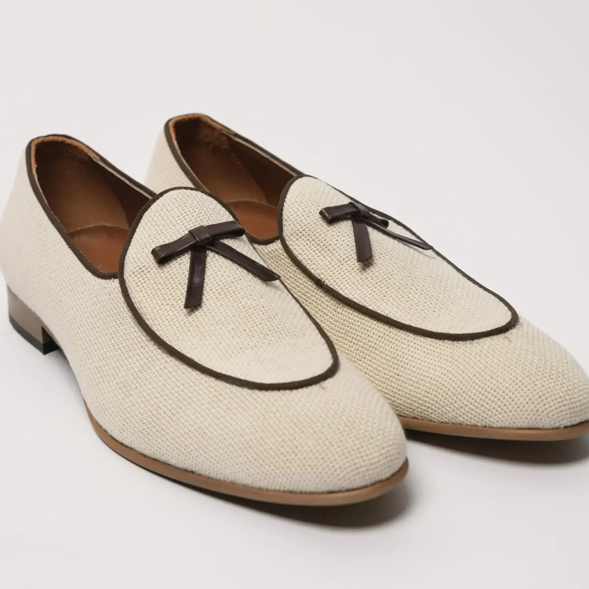 Belgian Loafers Ivory White