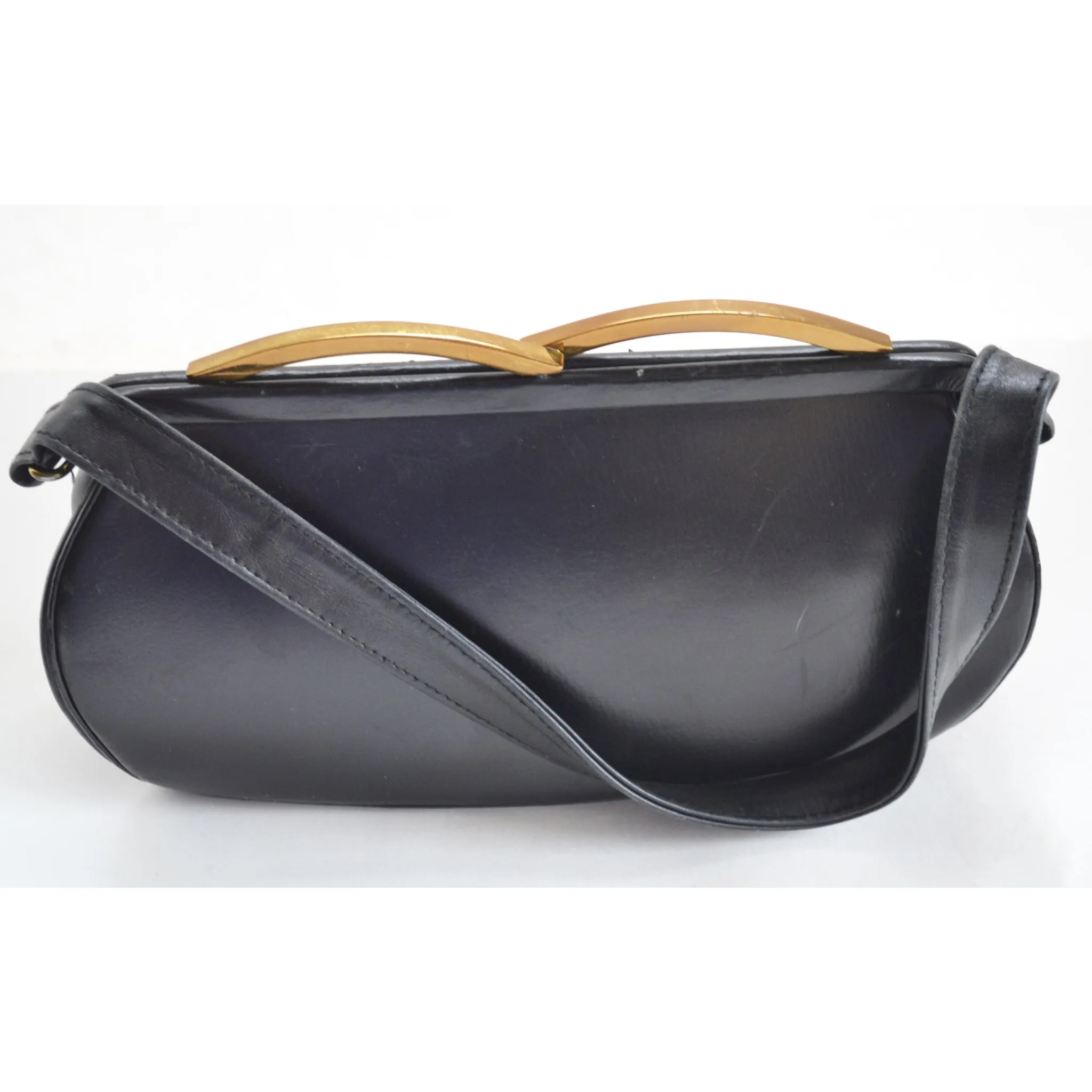 Black Leather Purse By Kessler