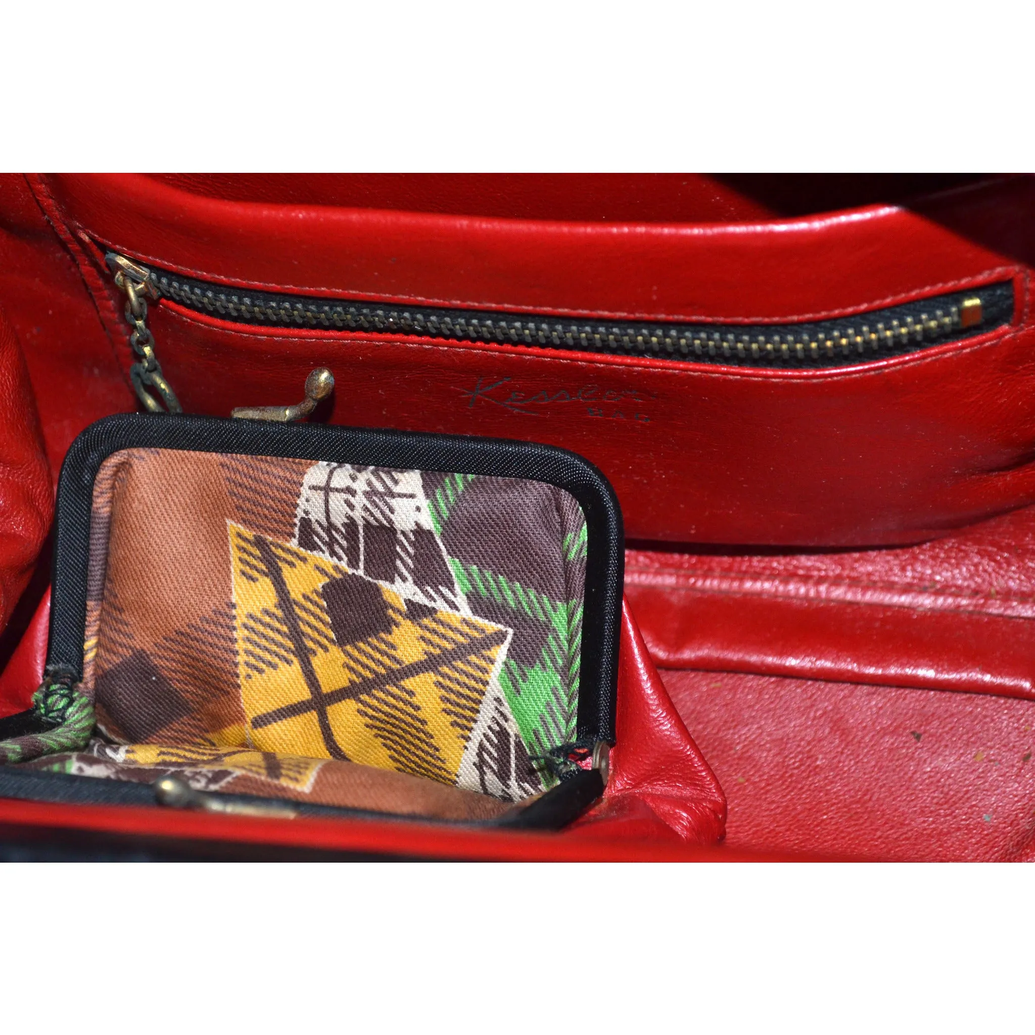 Black Leather Purse By Kessler