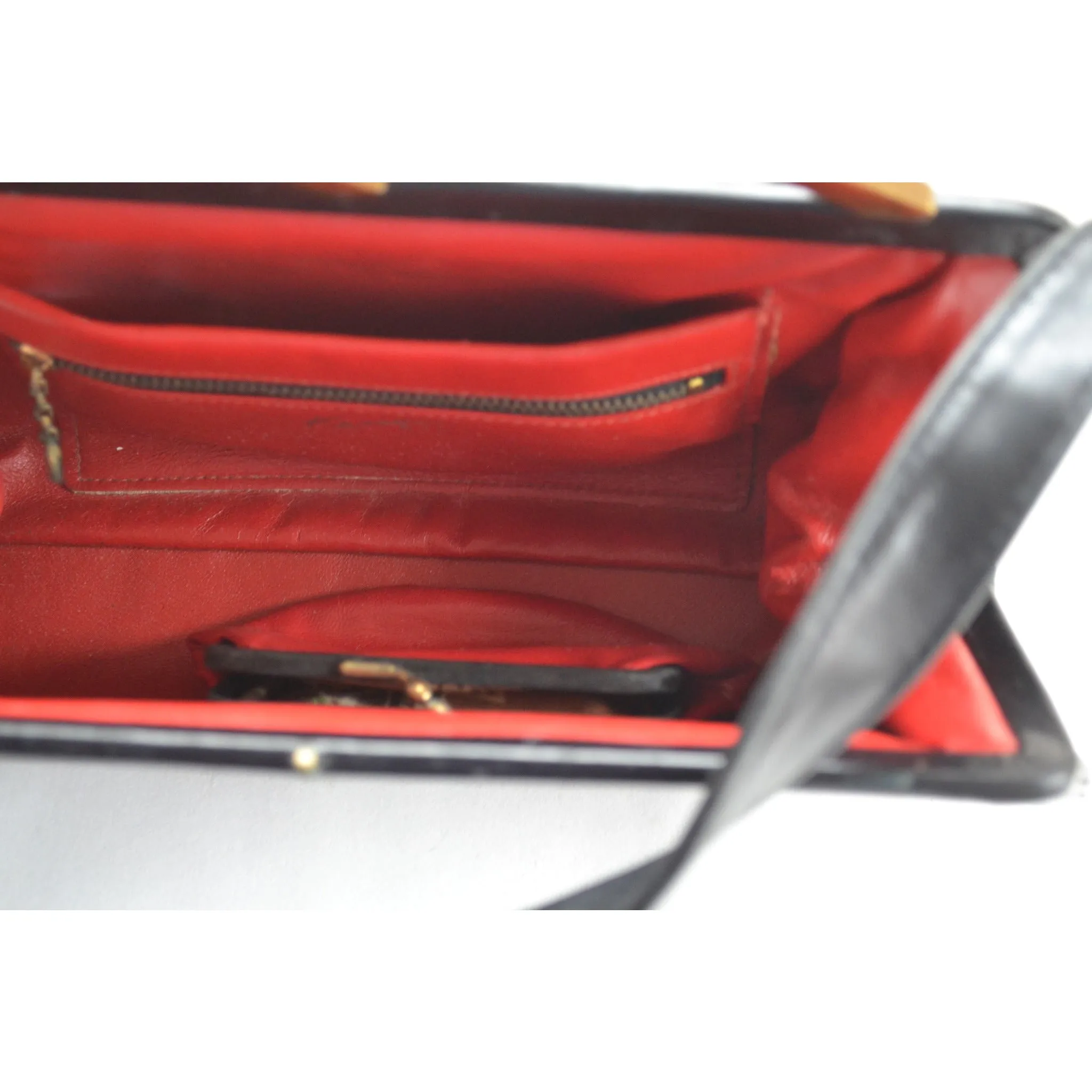 Black Leather Purse By Kessler