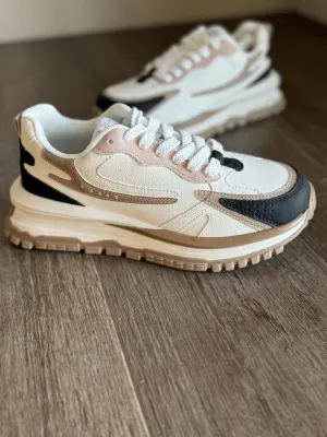 blowfish mauve tan mix sneakers