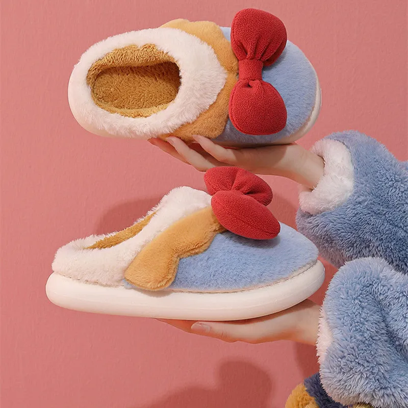 Bowknot Cotton Slippers UB3493
