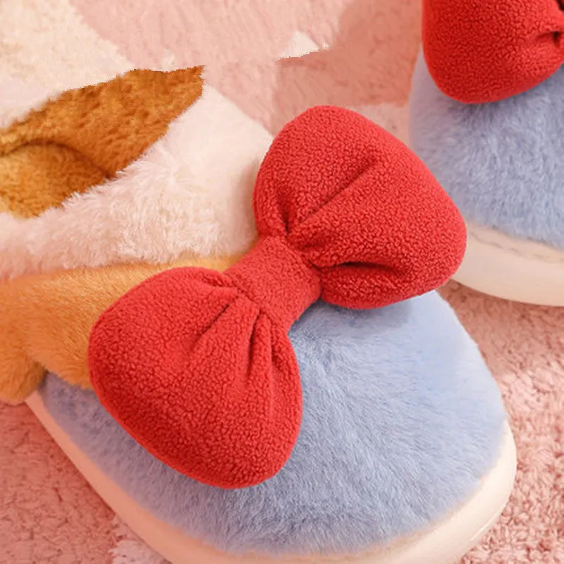 Bowknot Cotton Slippers UB3493