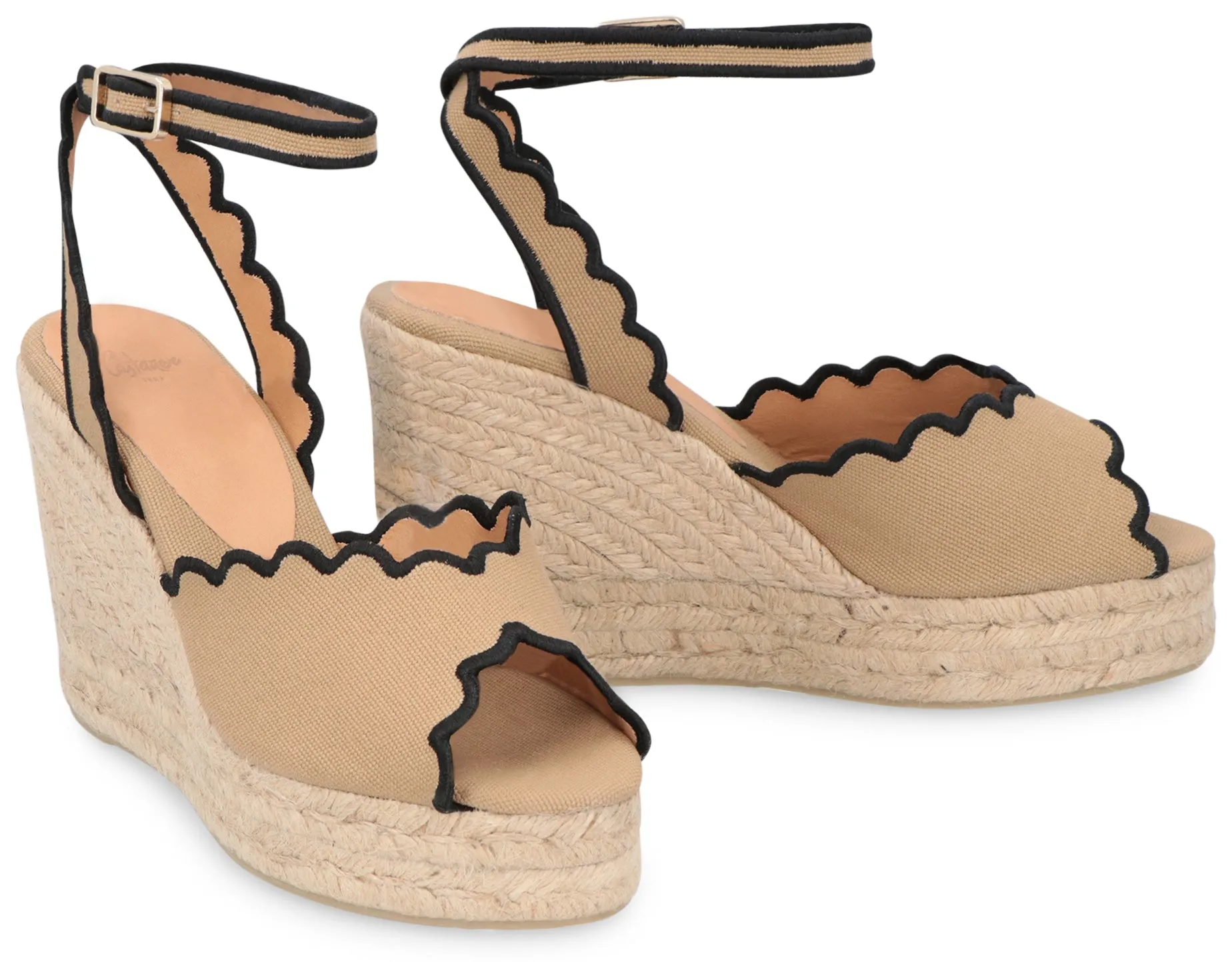 Brini jute wedge sandals