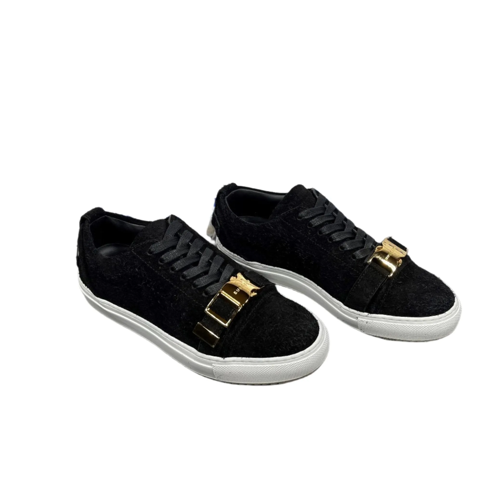 Buscemi 50MM Black Hairy Black Suede Sneakers