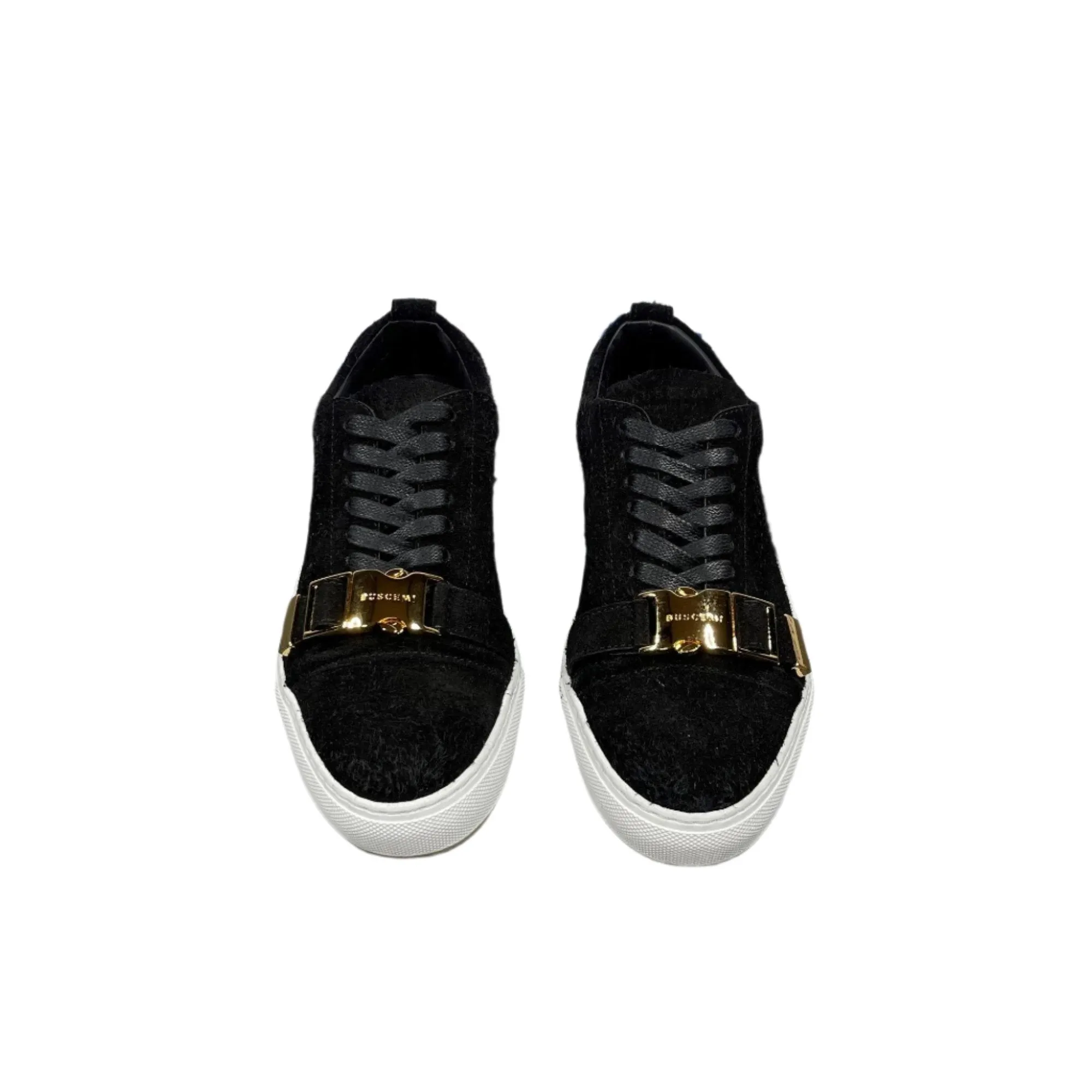 Buscemi 50MM Black Hairy Black Suede Sneakers