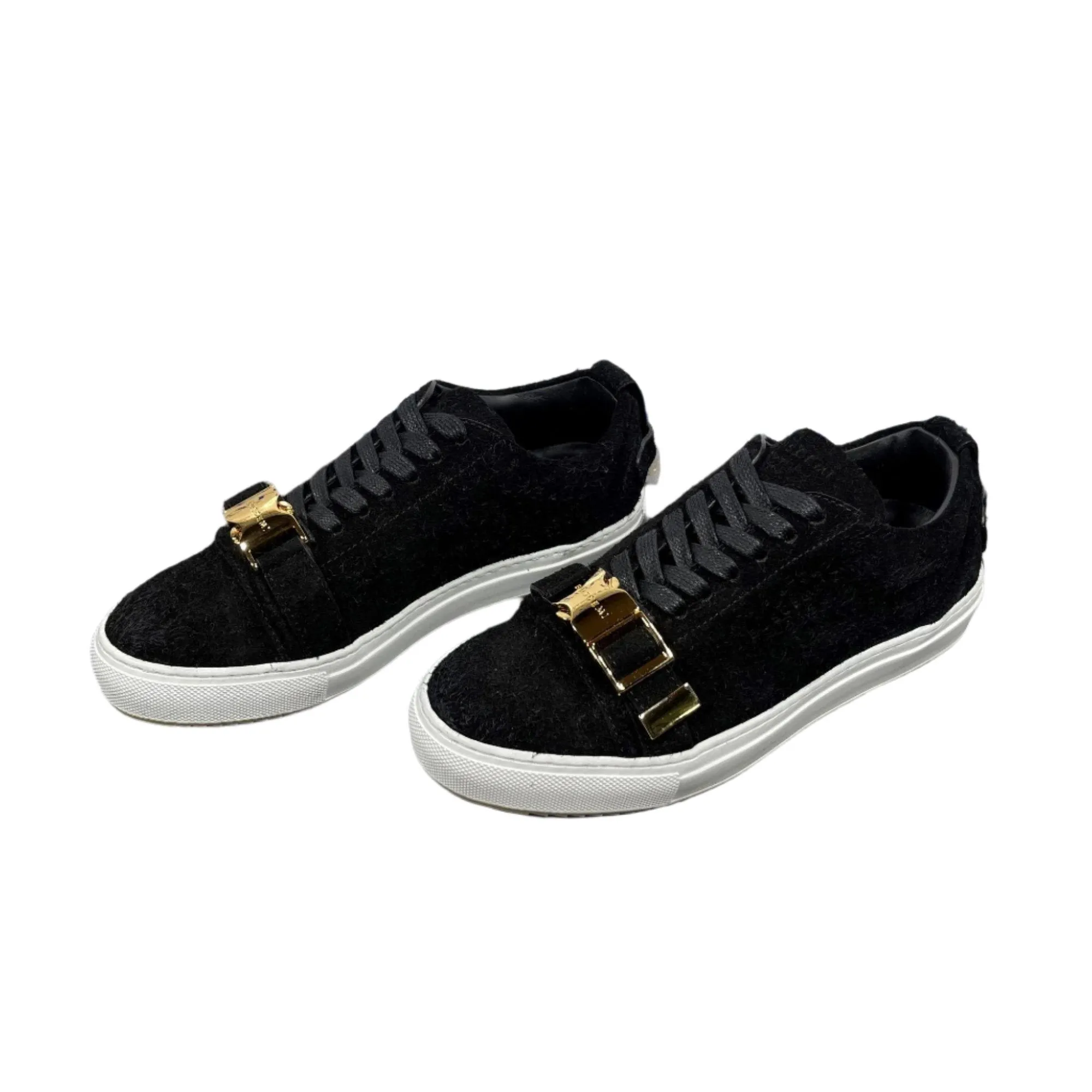 Buscemi 50MM Black Hairy Black Suede Sneakers