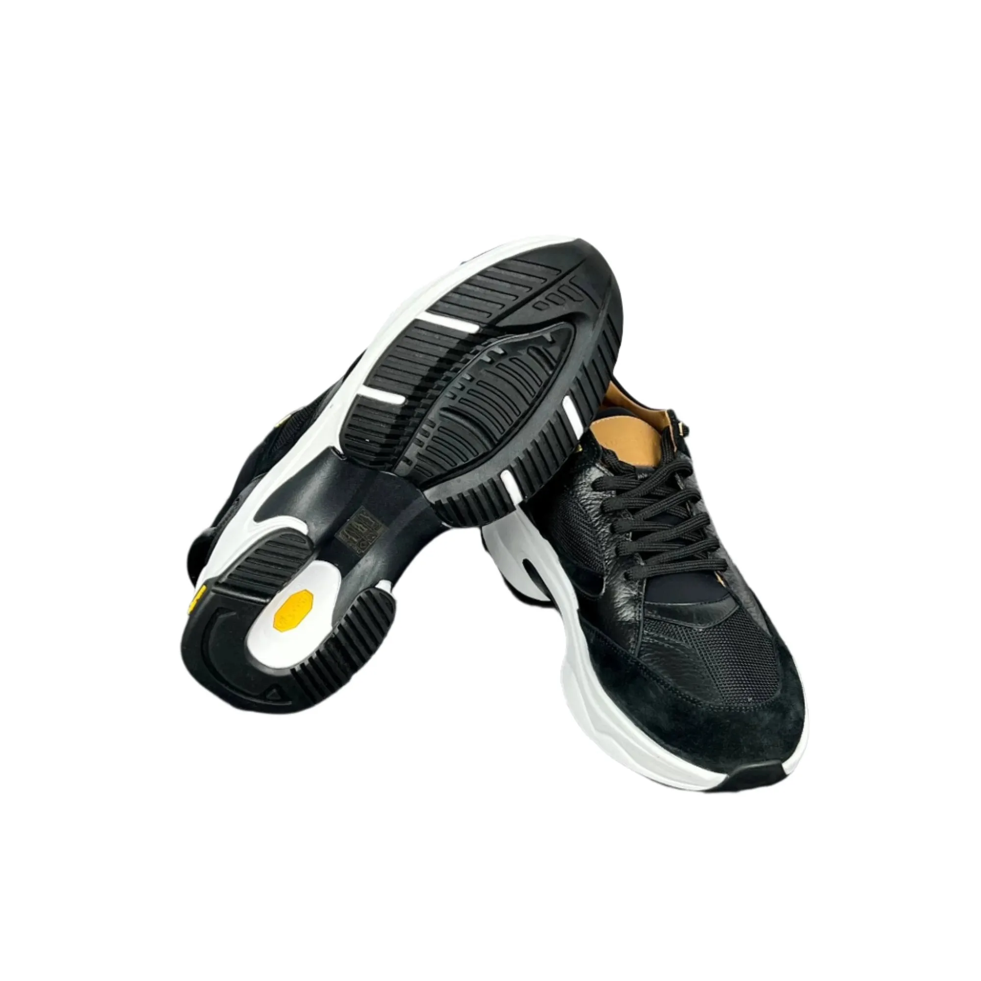 Buscemi Veloce Mix Alce Black Suede Sneakers