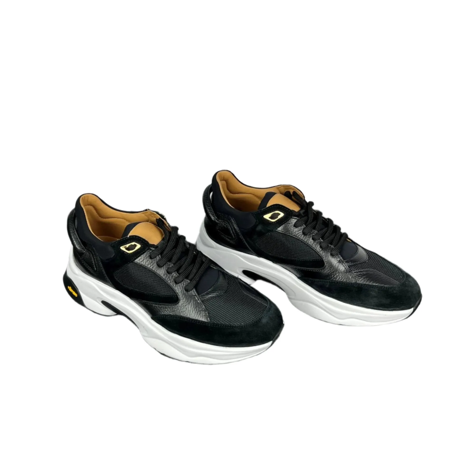 Buscemi Veloce Mix Alce Black Suede Sneakers