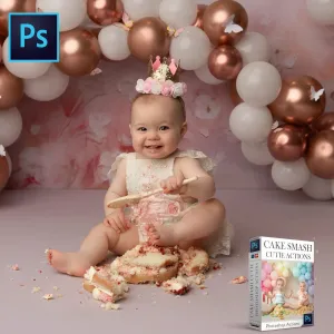 Cake Smash Cutie Photoshop Bundle
