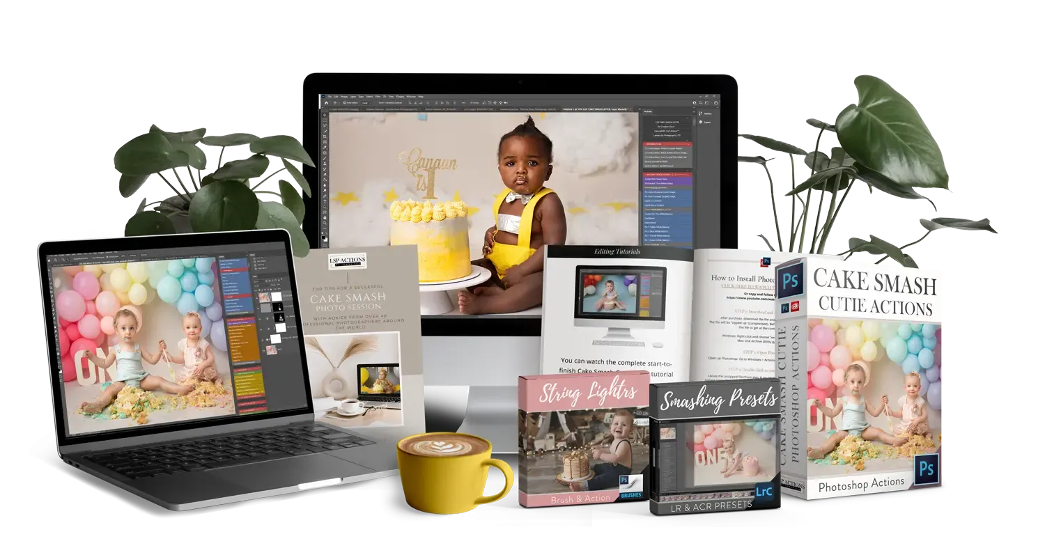 Cake Smash Cutie Photoshop Bundle