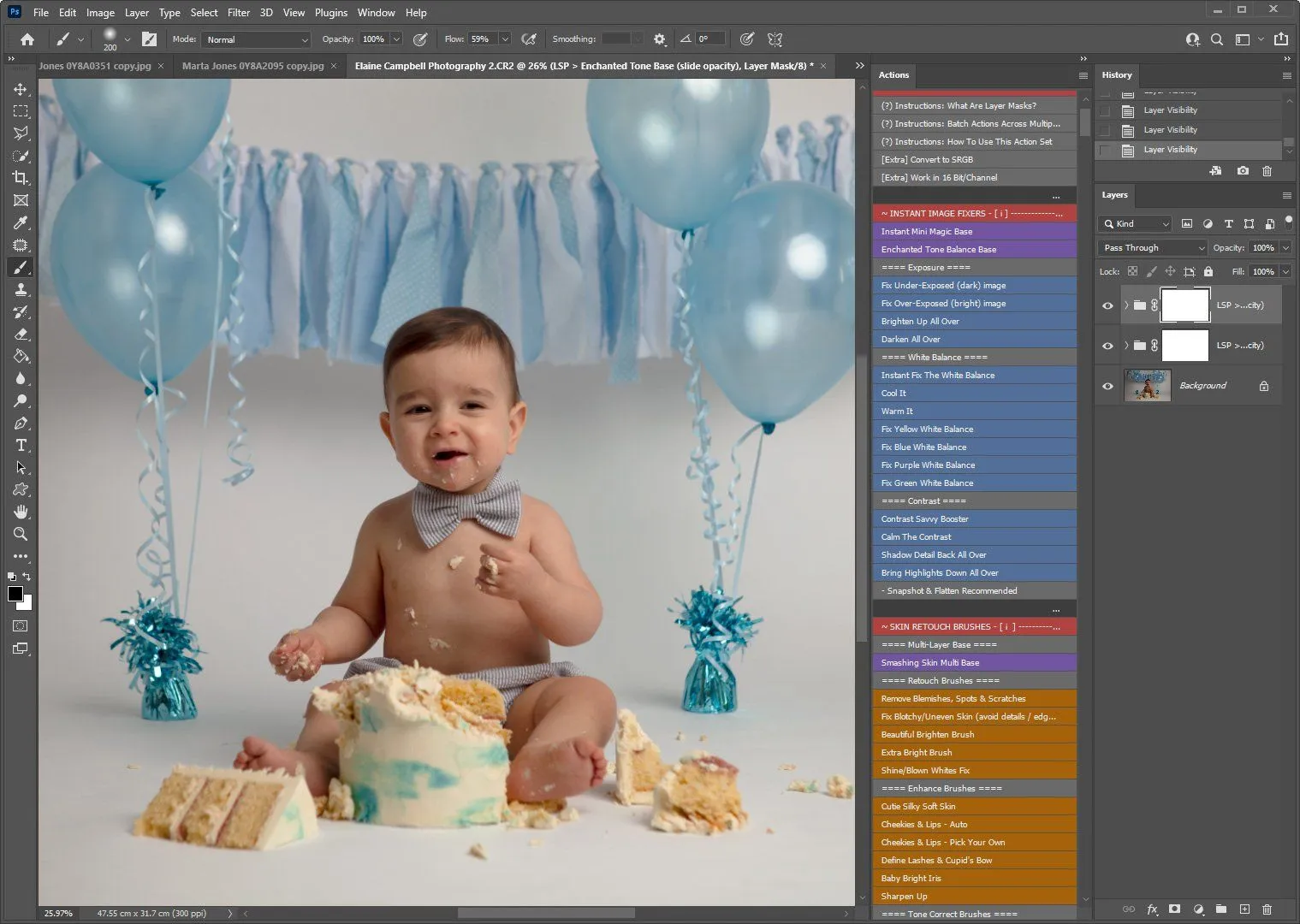 Cake Smash Cutie Photoshop Bundle