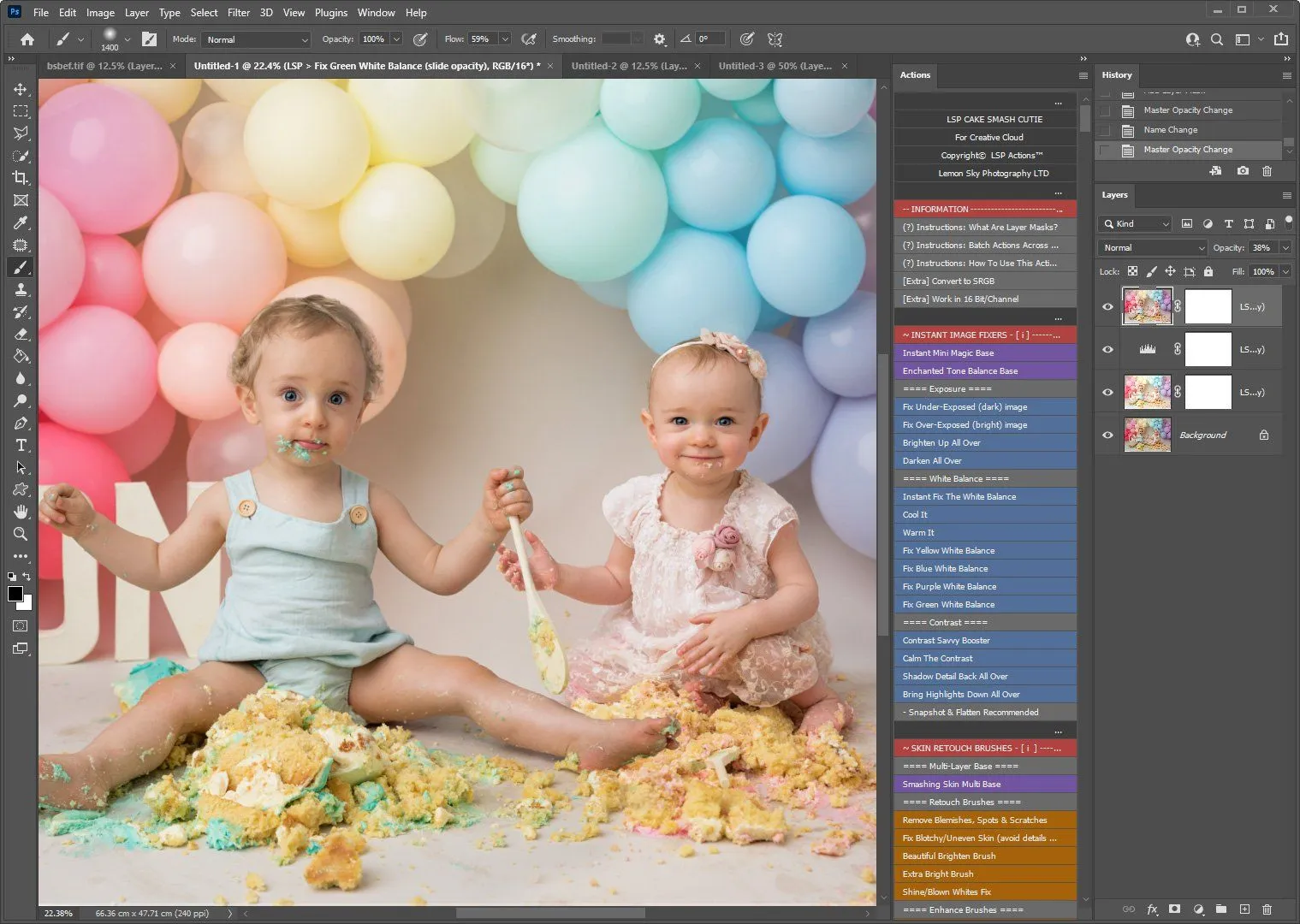 Cake Smash Cutie Photoshop Bundle