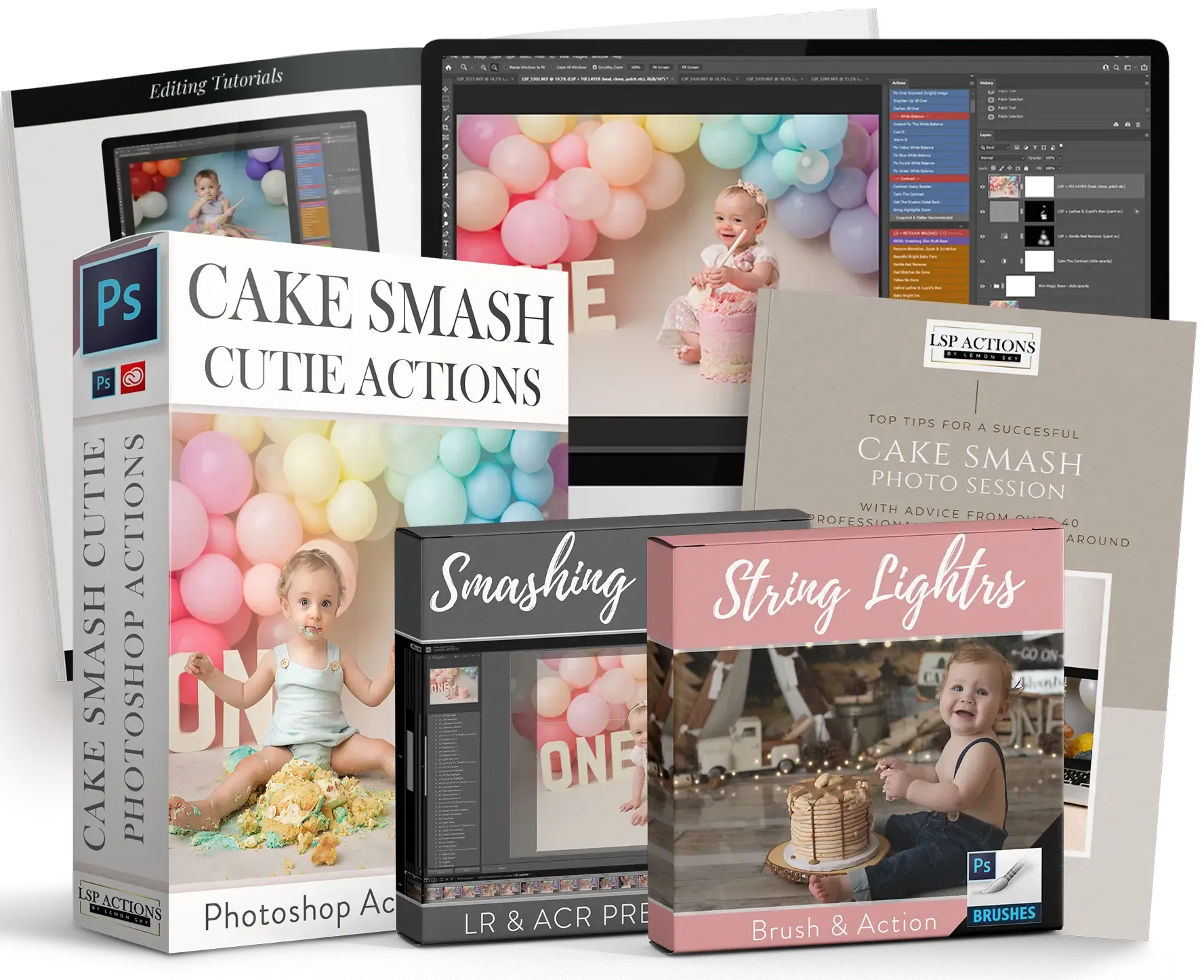 Cake Smash Cutie Photoshop Bundle