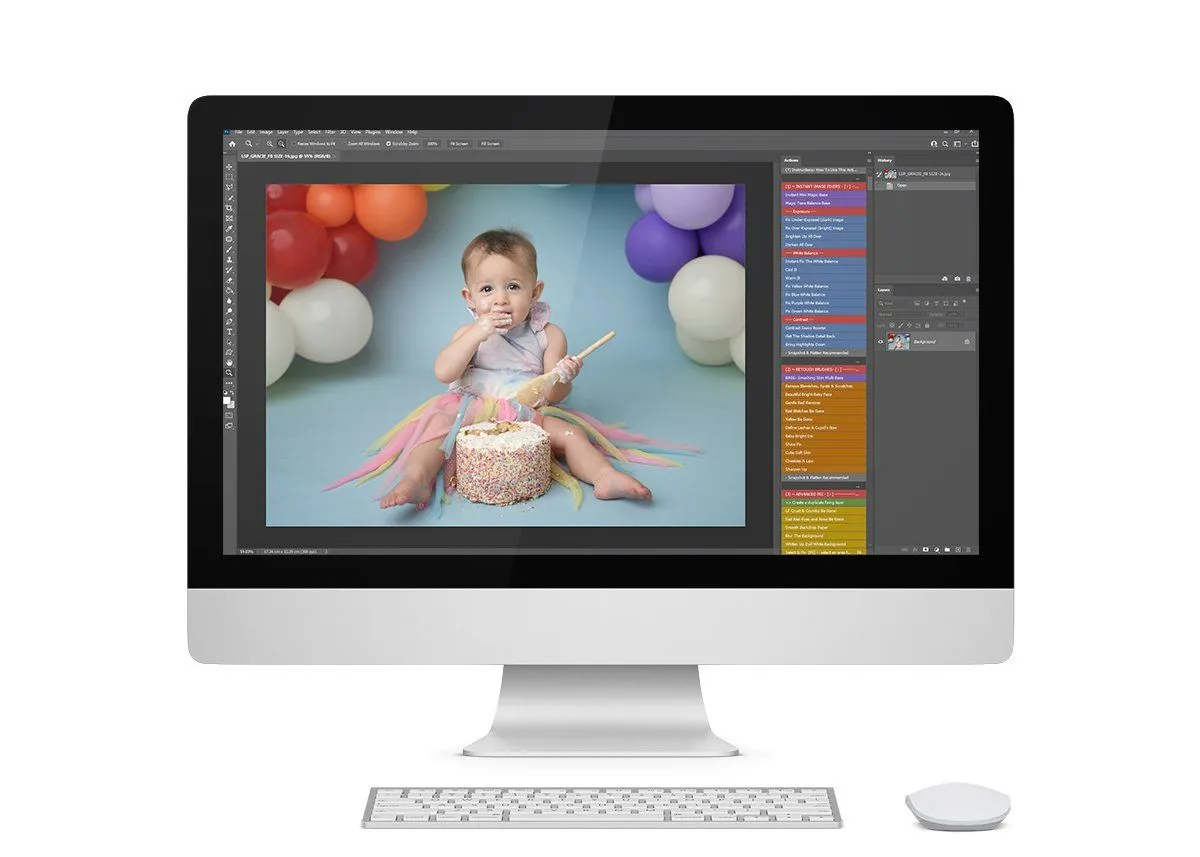 Cake Smash Cutie Photoshop Bundle
