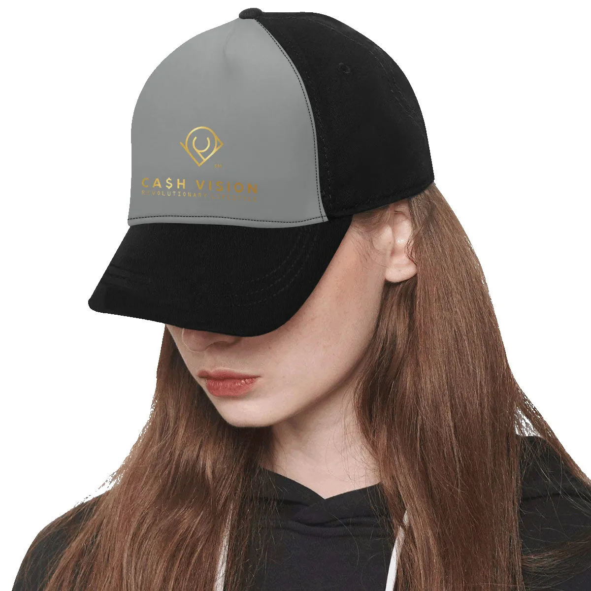 Cash Vision Snapback Hat G - Black Grey