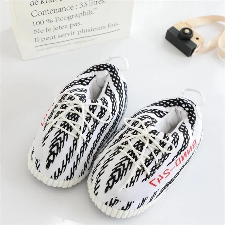 Comfy Plush Sneaker Slippers – Trendy and Ultra-Soft Comfort