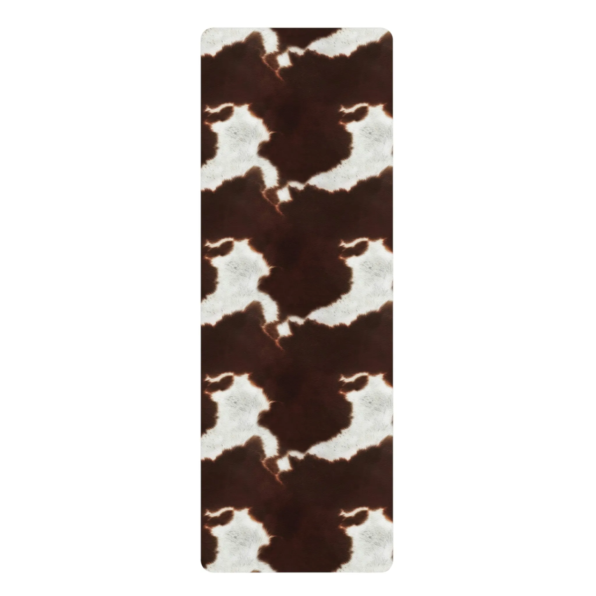 Cowhide Print Rubber Yoga Mat