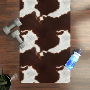 Cowhide Print Rubber Yoga Mat