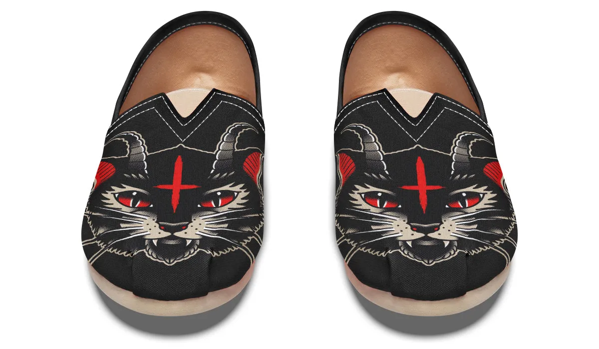 Demon Cat Casual Shoes