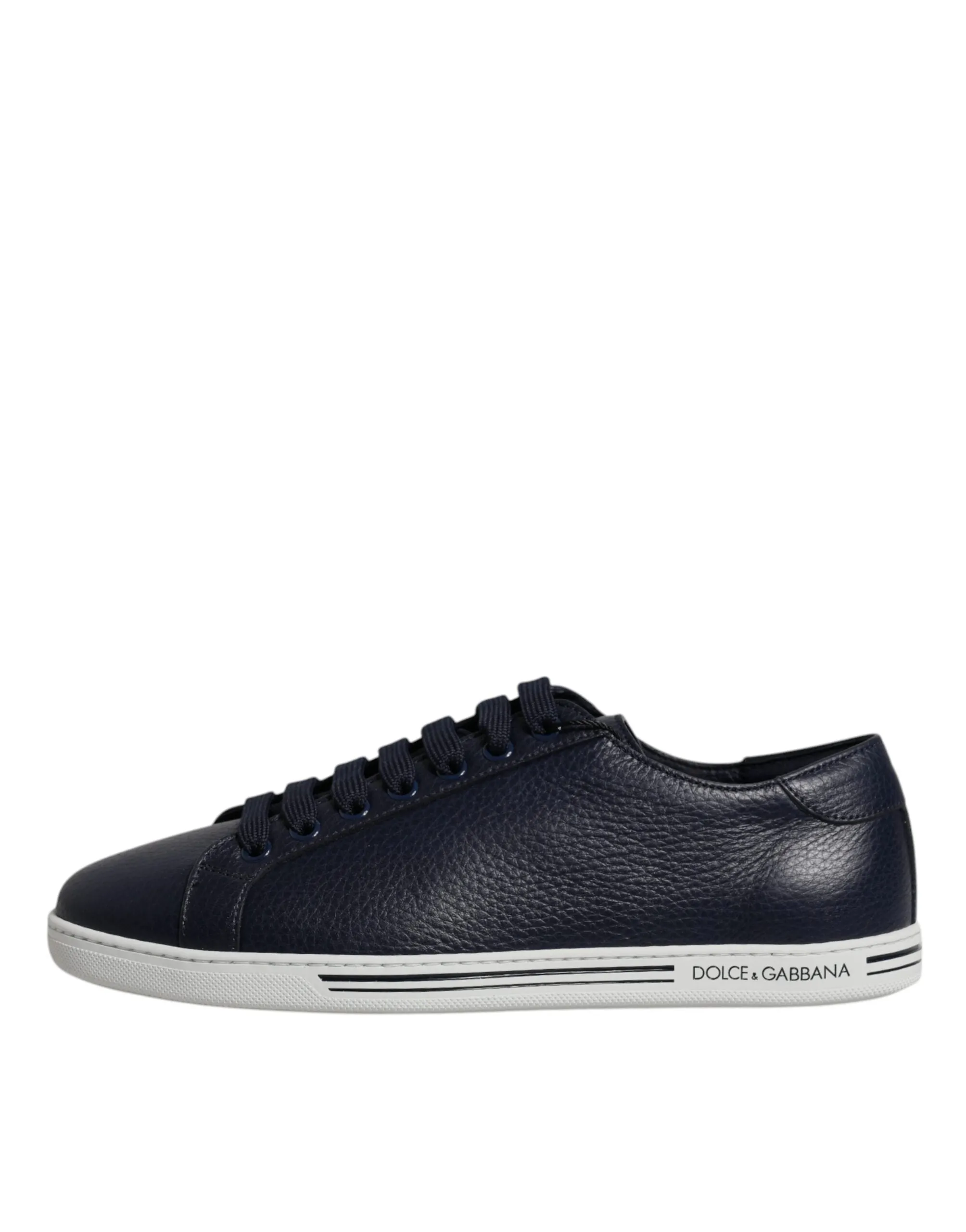 Dolce&Gabbana Daymaster Men Black Sneakers 100% Leather Lace Up Trainer Shoes