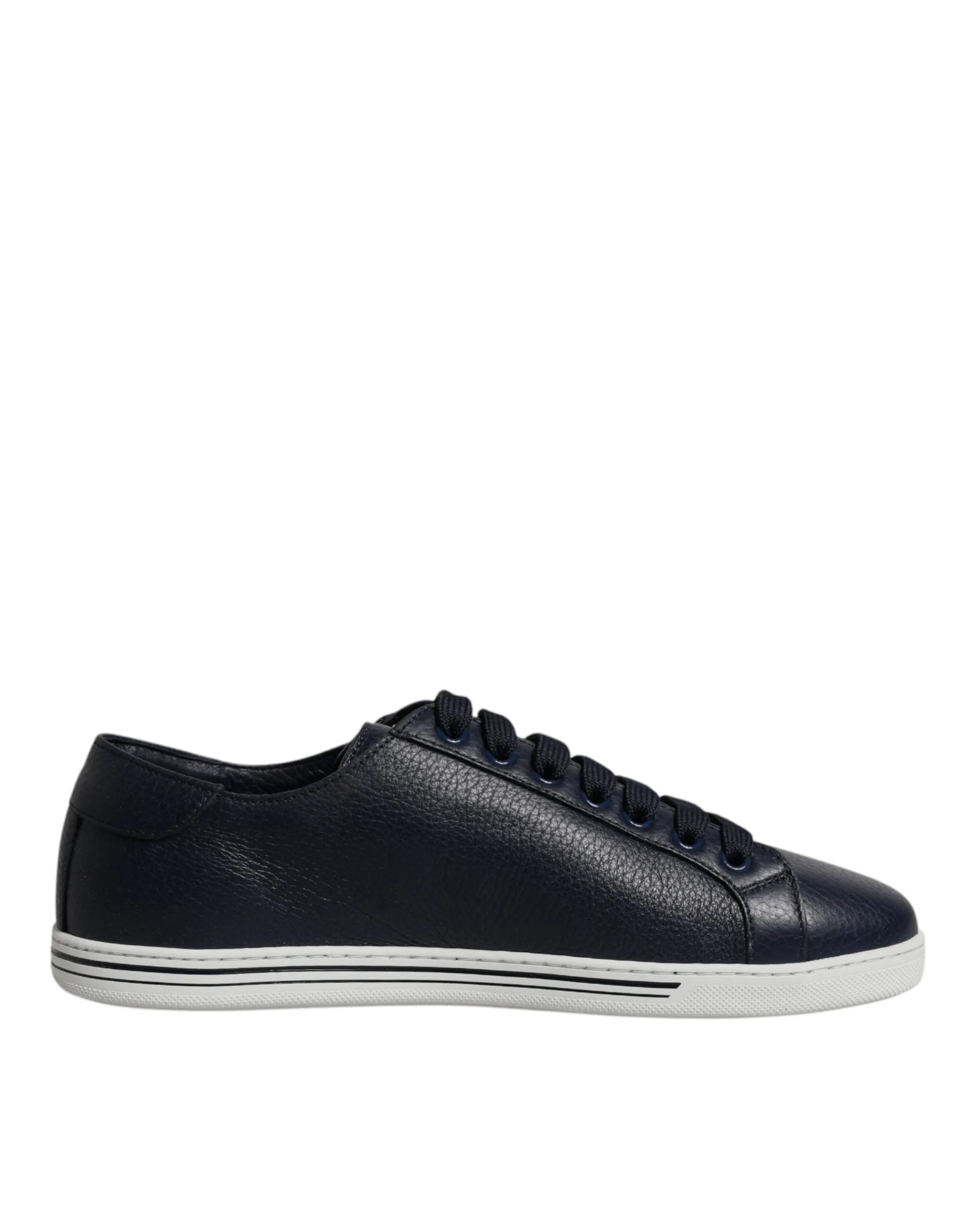 Dolce&Gabbana Daymaster Men Black Sneakers 100% Leather Lace Up Trainer Shoes
