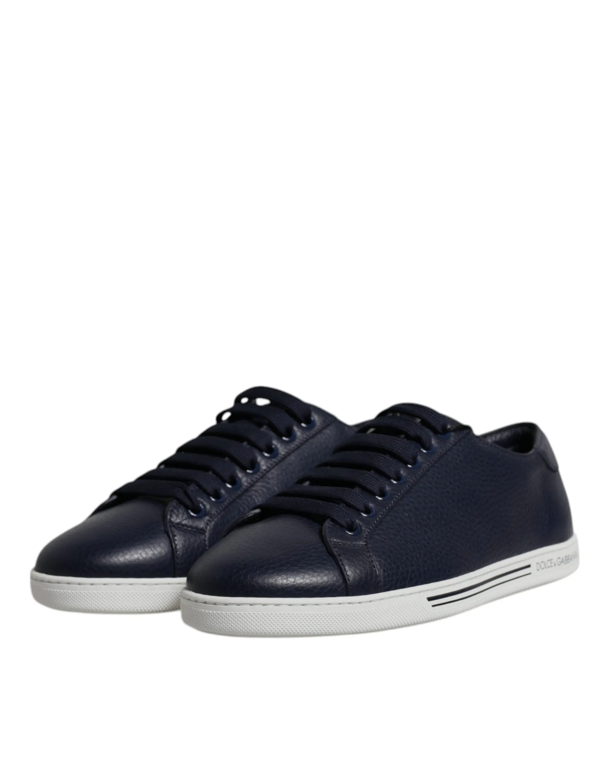 Dolce&Gabbana Daymaster Men Black Sneakers 100% Leather Lace Up Trainer Shoes