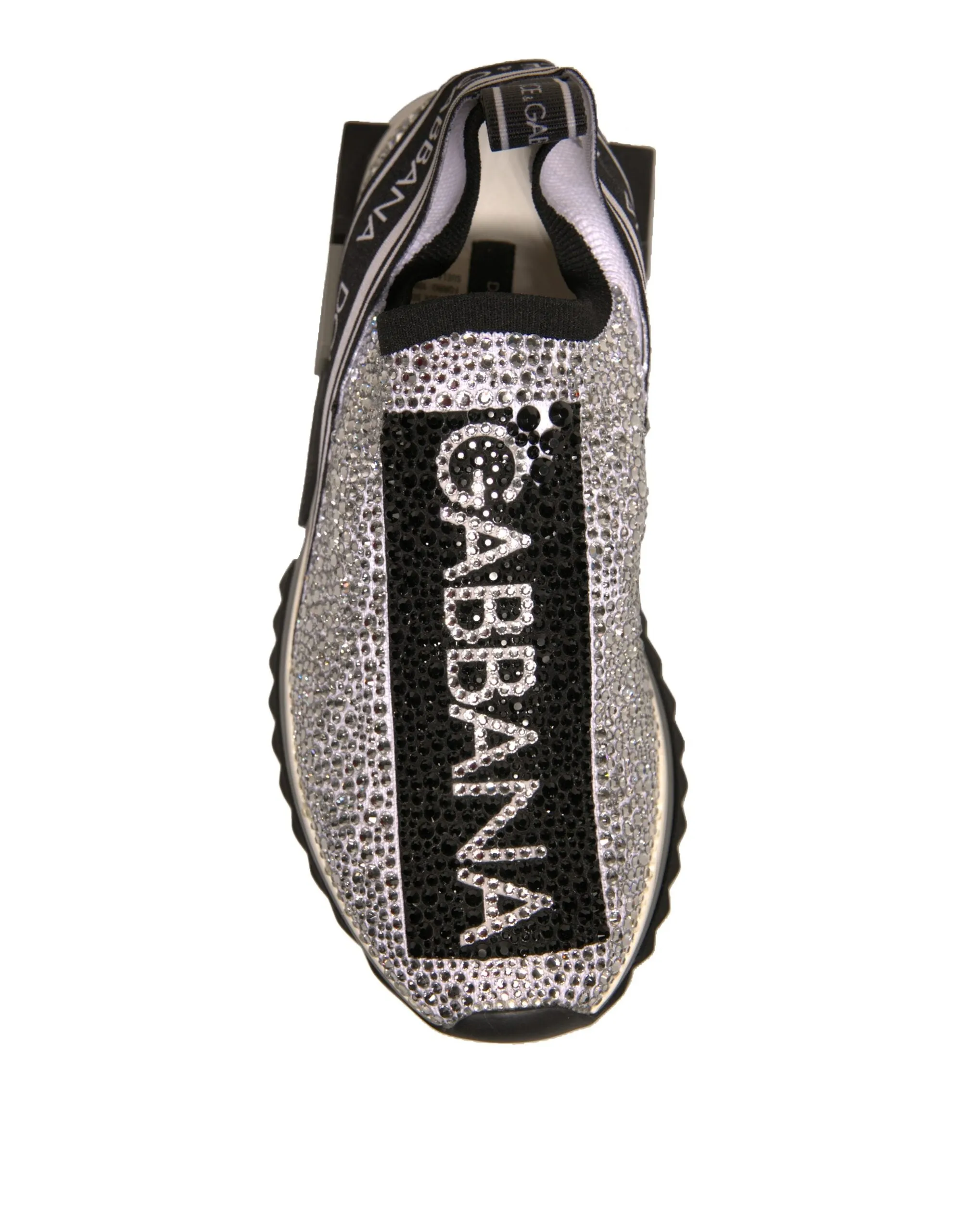 Dolce&Gabbana Sorrento Women Silver Sneakers Polyester Trainer Shoes Sz EUR 36.5