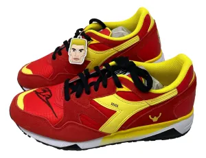 Dolph Lundgren Signed Rocky IV Drago Full Suede Shoes Size 8 PSA Hologram